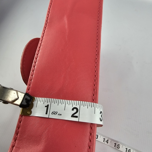 Kate Spade New York Nature Pink Leather Flap Shoulder Bag Purse - Picture 9 of 12